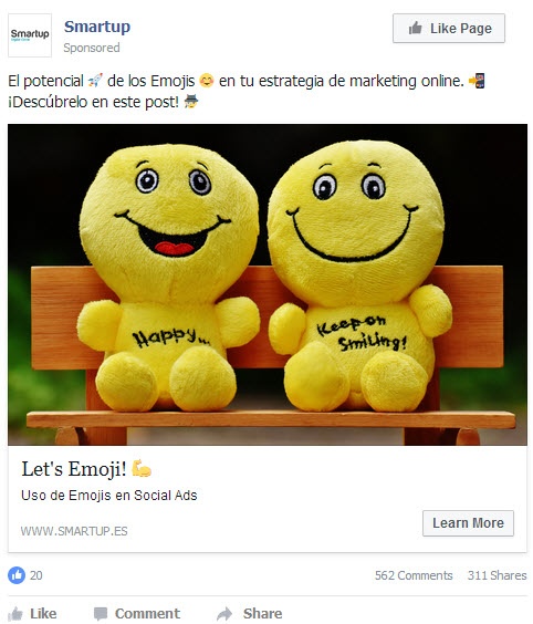 Uso de emojis en Social Ads